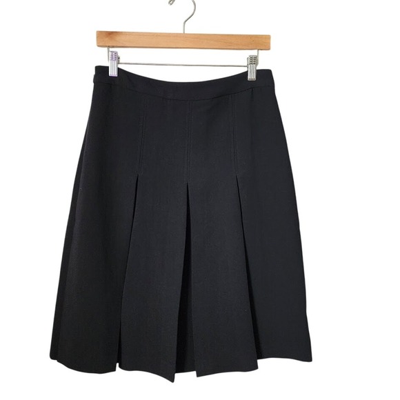 WILFRED Windmill‎ Pleated Skirt Black Minimalist Academia Workwear Size 6